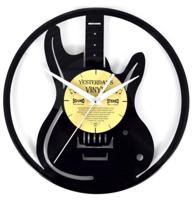 Vinyl Klok Gitaar - Gemaakt Van Een Gerecyclede Plaat - thumbnail