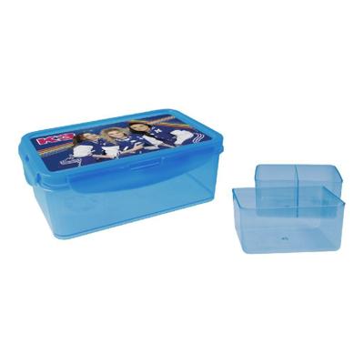 Studio 100 K3 broodtrommel met extra doosjes blauw