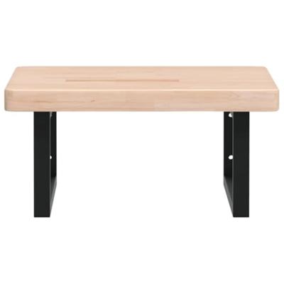 Badkamer wandschap staal en massief eikenhout