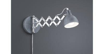 Trio SchaarlampScissor betongrijs met chroom - R20321078