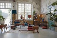 Light & Living Bank 'Ramy' Leder, kleur Bruin - thumbnail