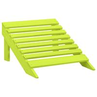 VidaXL Tuinstoel adirondack met voetenbank massief vurenhout groen - thumbnail