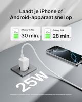 Kabel USB naar Lightning Belkin WCA012KQWH Wit - thumbnail