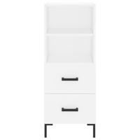 Dressoir 34,5x34x90 cm bewerkt hout wit - thumbnail