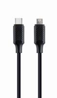 USB Type-C naar micro-USB laad- & datakabel, 1,5 m - thumbnail