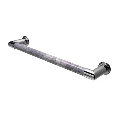 Elektrische Radiator Cascade 60x12 cm Bardiglio Nuvolato Marble / Polished Chrome HD Heating