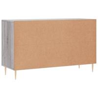 Dressoir 100x36x60 cm bewerkt hout grijs sonoma eikenkleurig - thumbnail