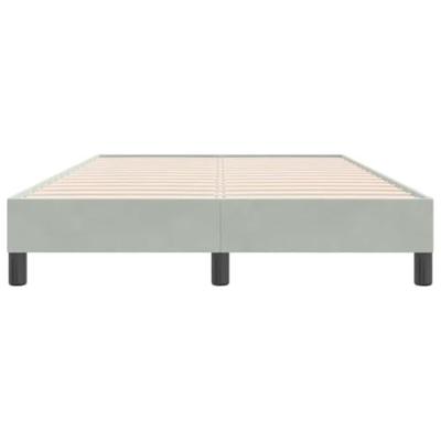 Bedframe zonder matras 120x220 cm fluweel lichtgrijs