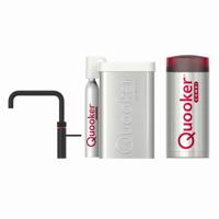 Quooker Fusion square met COMBI boiler en CUBE reservoir 5-in-1 kokend water kraan Zwart - thumbnail
