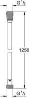 Grohe Doucheslang Silverflex Twistfree 125 cm Warm Sunset - thumbnail