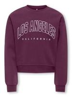 Kids ONLY winter sweater meisjes - paars - KogSweat - loose fit - thumbnail