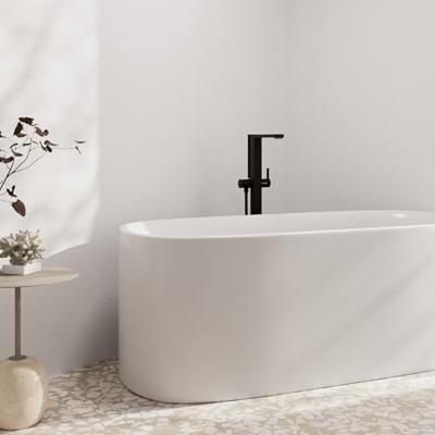 Hansgrohe Tecturis E ééngreeps badmengkraan vloergemonteerd, mat zwart Hansgrohe Tecturis E ééngreeps badmengkraan vloergemonteerd, mat zwart