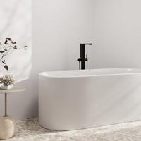 Hansgrohe Tecturis E ééngreeps badmengkraan vloergemonteerd, mat zwart - thumbnail