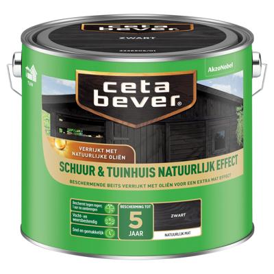Cetabever Beits Schuur en Tuinhuis Natuurlijk Effect Mat - Zwart