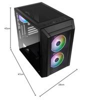 Kolink CITADEL MESH RGB Micro-tower Gaming-behuizing Zwart - thumbnail