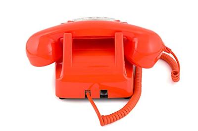 GPO GPO746ROR 746 Desk Phone Rotary Dial Orange