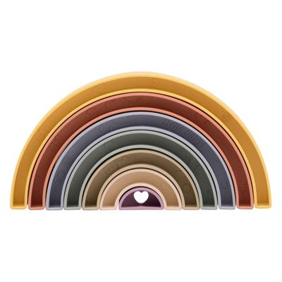 Johntoy Happy world bio plastic stapel regenboog