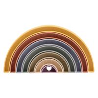 Johntoy Happy world bio plastic stapel regenboog - thumbnail