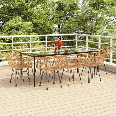 9-delige Tuinset poly rattan