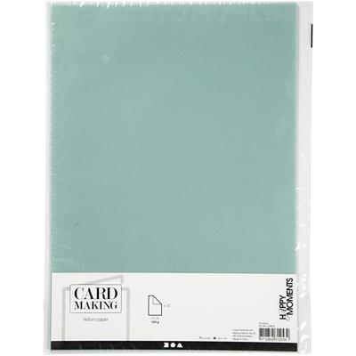 Creativ Company Vellumpapier, a4, vel 210x297 mm, 100 gr, lichtblauw, 10 vel/ 1 doos