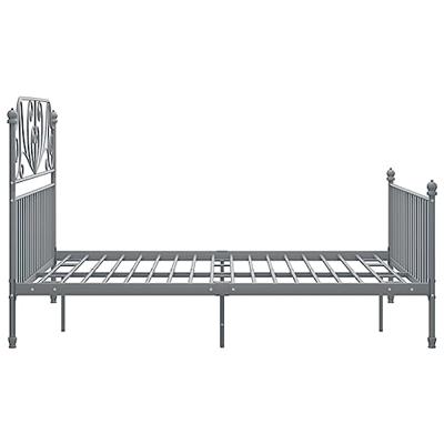 Bedframe metaal grijs 160x200 cm