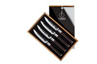 Set van 4 steakmessen - GESMEED - SEBRA - Japans 440C staal - Dalbergia houten handvat - thumbnail