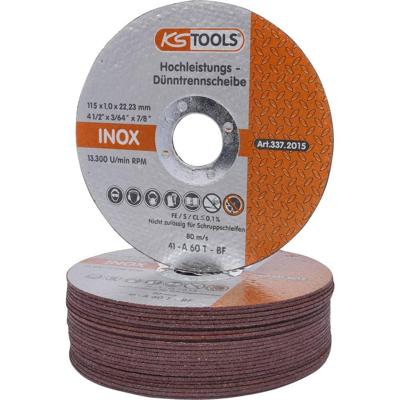KS Tools 337.2015 Doorslijpschijf recht 115 mm 25 stuk(s)