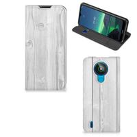Nokia 1.4 Book | Wallet Case | White Wood - thumbnail
