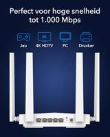 Cudy WR3000E AX3000 Gigabit Dual Band Wi-Fi 6 Mesh Router, MU-MIMO, OFDMA, WireGuard, OpenVPN, WPA3, Cudy Mesh en APP ondersteund - thumbnail