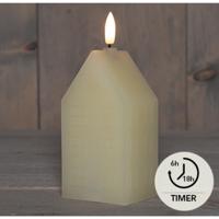 Anna&apos;s Collection LED kaars 3d flame huis 5x6x15cm ivoor 1 stuks - thumbnail