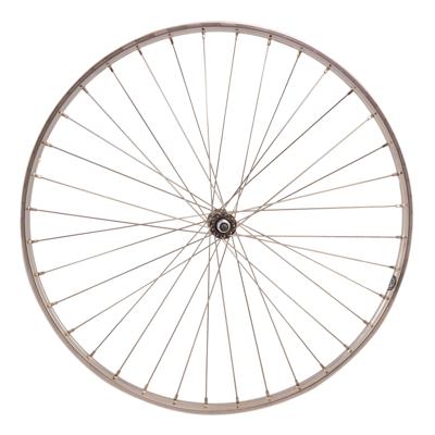 Sunrace Cordo achterwiel 28" 19-622 naaf freewheel vaste as rvs spaak zilver