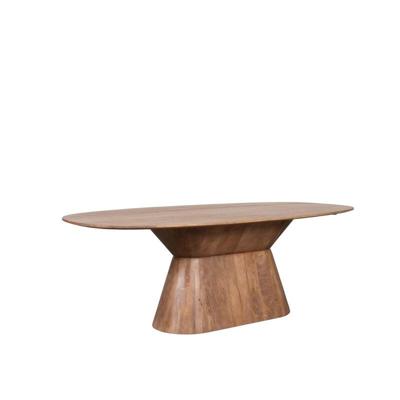 LABEL51 Eetkamertafel Jagger - Nature Smooth - Mangohout - 220 cm - Ovaal LABEL51 Eetkamertafel Jagger - Nature Smooth - Mangohout - 220 cm - Ovaal