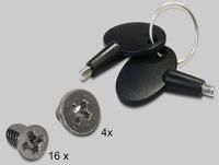 Delock 47220 5,25 mobiel rack voor 4 x 2,5 SATA HDD/SSD - thumbnail