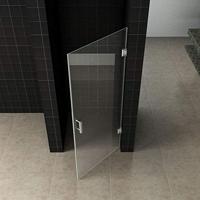 OUTLET Nisdeur Wiesbaden zonder profiel 80x200cm 8mm NANO coating - thumbnail