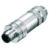 Weidmüller 1892120000 Sensor/actuator connector, niet geassembleerd M12 Aantal polen (sensoren): 4 Stekker, recht 1 stuk(s) - thumbnail