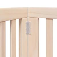 Hondenhek inklapbaar met deur 15 panelen 750 cm populierenhout - thumbnail