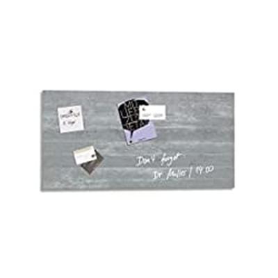 Sigel SI-GL148 Glasmagneetbord Artverum 910x460x15mm Betondesign - thumbnail
