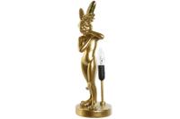 Bureaulamp Home ESPRIT Zwart Gouden Hars 40 W 220 V 16 x 16 x 43 cm - thumbnail