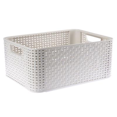Curver style mandje M 18 liter vintage wit