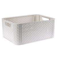 Curver style mandje M 18 liter vintage wit - thumbnail