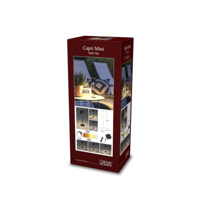 KonstSmide Draadloze tafellampCapri mini zwart - 7829-750