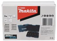 Makita Krachtdoppenset 1/2" Vierkant | kort | 9-delig - E-16564 - thumbnail