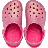 Baby Crocs Classic Iridescent Glitte rozen - thumbnail