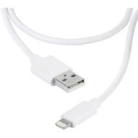 Vivanco 36299 USB-kabel USB 2.0 USB-A stekker, Apple Lightning stekker 1.20 m Wit Universeel - thumbnail