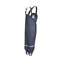 Playshoes regenbroek bretels katoen gevoerd Uni Marine-140 - thumbnail