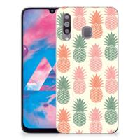 Samsung Galaxy M30 Siliconen Case Ananas - thumbnail