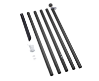 Deelbare vlaggenmast zwart - 8 meter - thumbnail