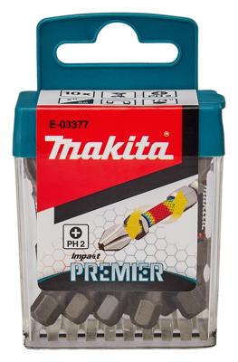 Makita E-03377 Bitset 10-delig Kruiskop Phillips Torsion Control Technology