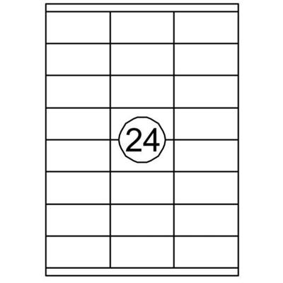 Etiket Quantore 70x35mm 2400stuks Etiket Quantore 70x35mm 2400stuks