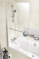 Ben Susana 1-delig Badklapwand 80x150cm Chroom / Helder Glas - thumbnail